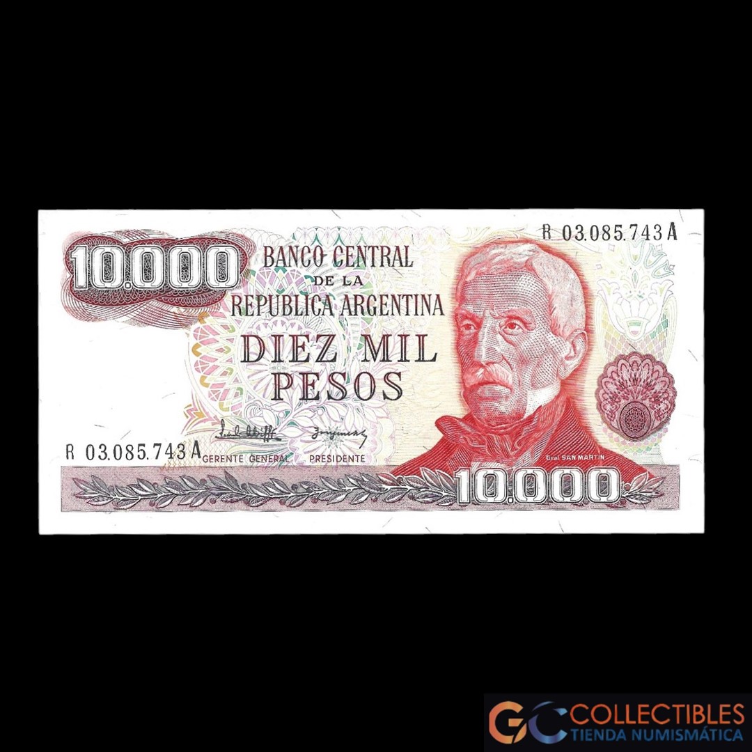 Lote 1023 - Argentina 10000 Pesos - Lopez / Gonzalez del Solar - Reposicion Col-664R