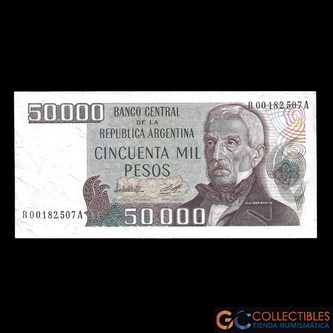 Lote 1024 - Argentina 50000 Pesos 1979/1981 - Reposicion Lopez / Diz Col-665R1