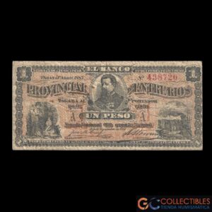 Lote 1038 - Argentina Entre Rios 1 Peso 1885 Baumann-260a