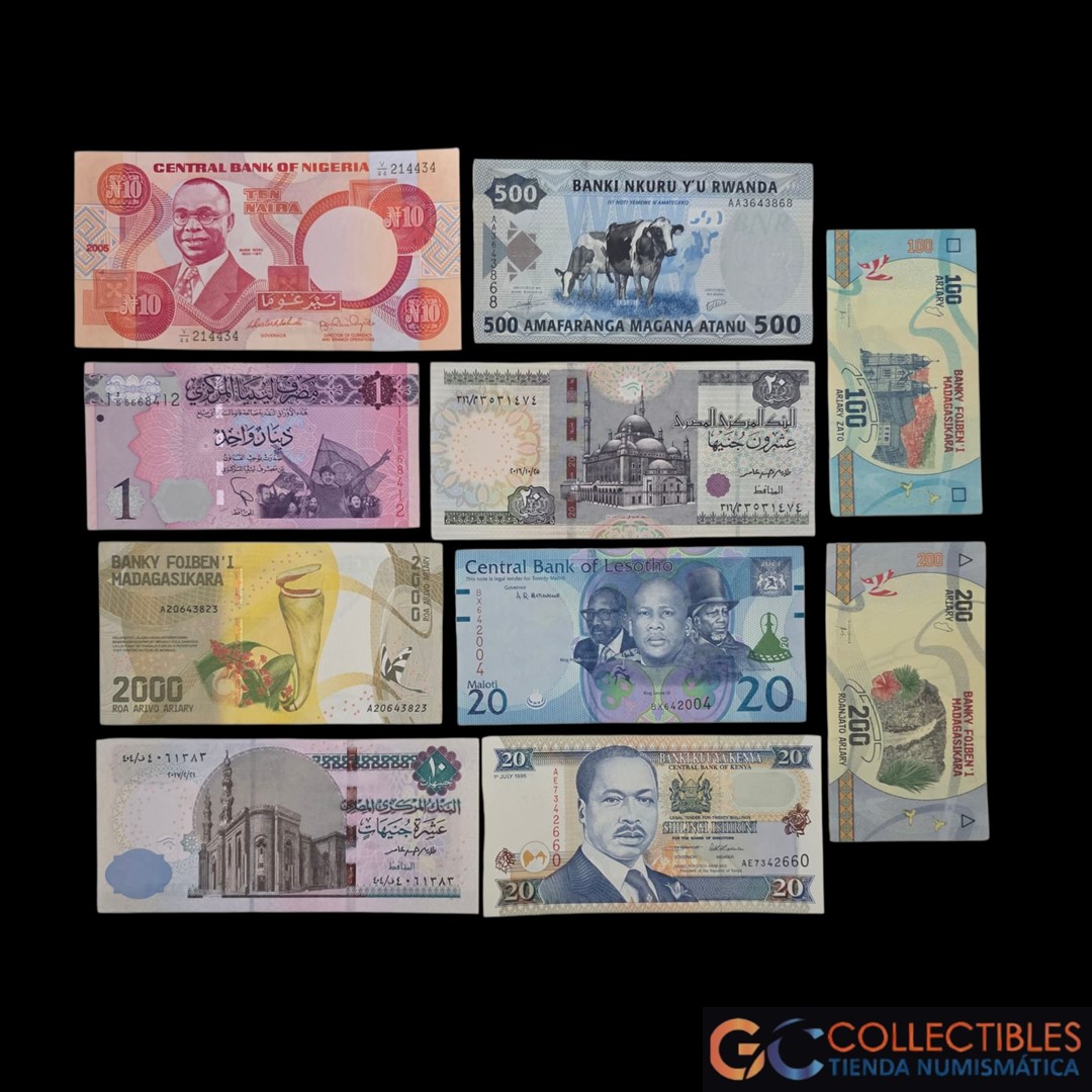 Lote 1041 - Africa Lote X 10 Billetes UNC