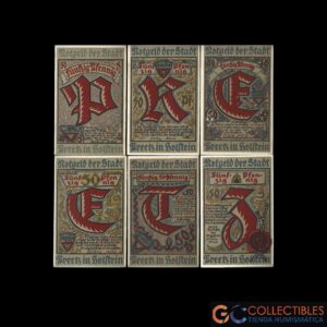Lote 1053 - Alemania (Preetz) 50 Pfennig 1921 x 6