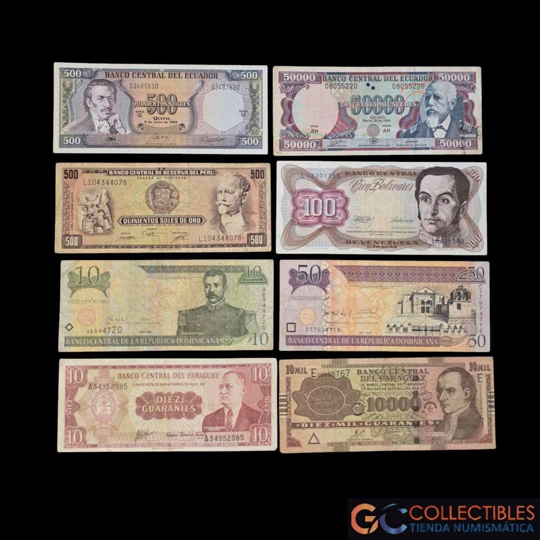 Lote 1057 - America Lote x 13 Billetes