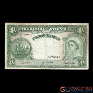 Lote 1065 - Bahamas 4 Shillings 1953
