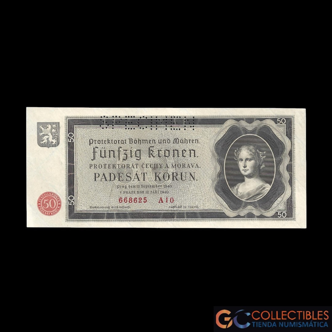 Lote 1068 - Bohemia y Moravia 50 Korun 1940