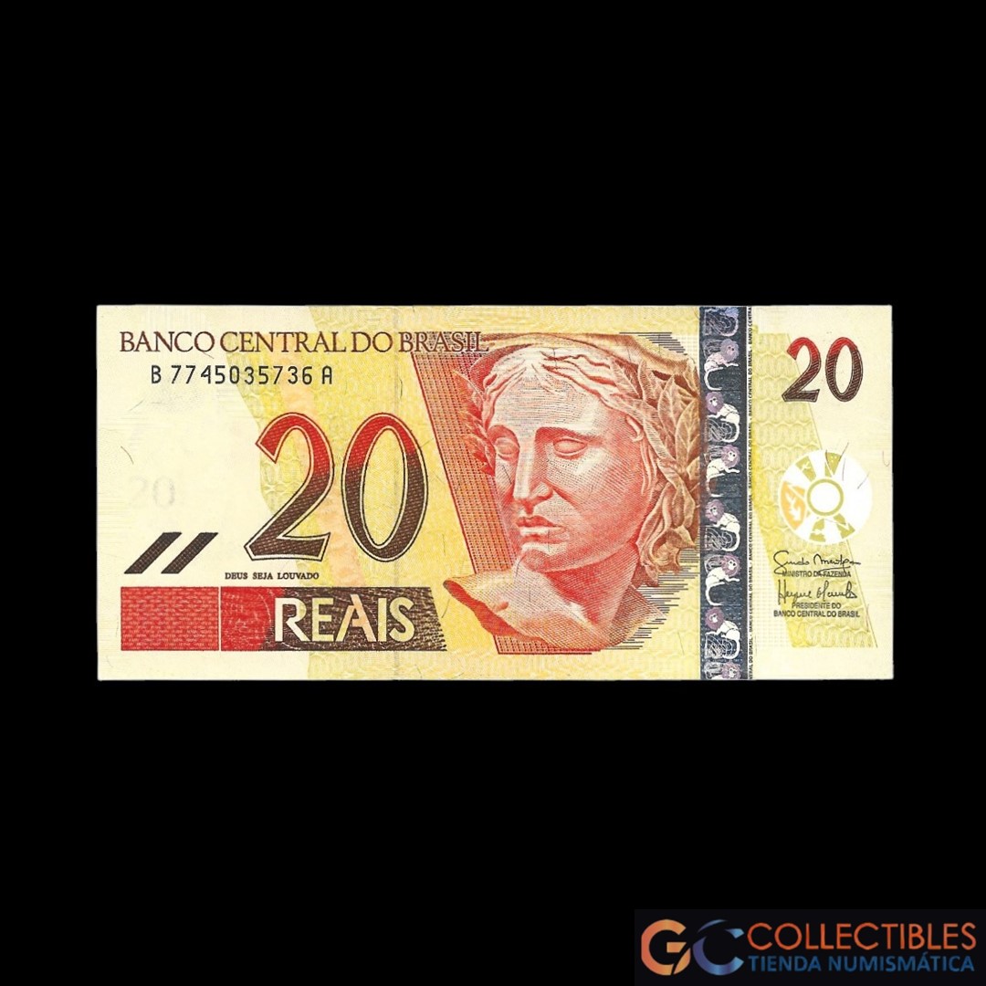 Lote 1069 - Brasil 20 Reales 2002