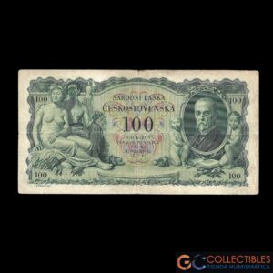 Lote 1075 - Checoslovaquia 100 Coronas 1931