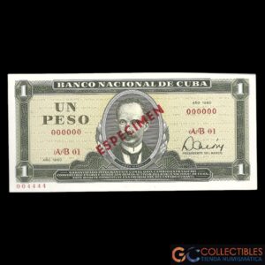 Lote 1087 - Cuba 1 Peso 1980 Specimen