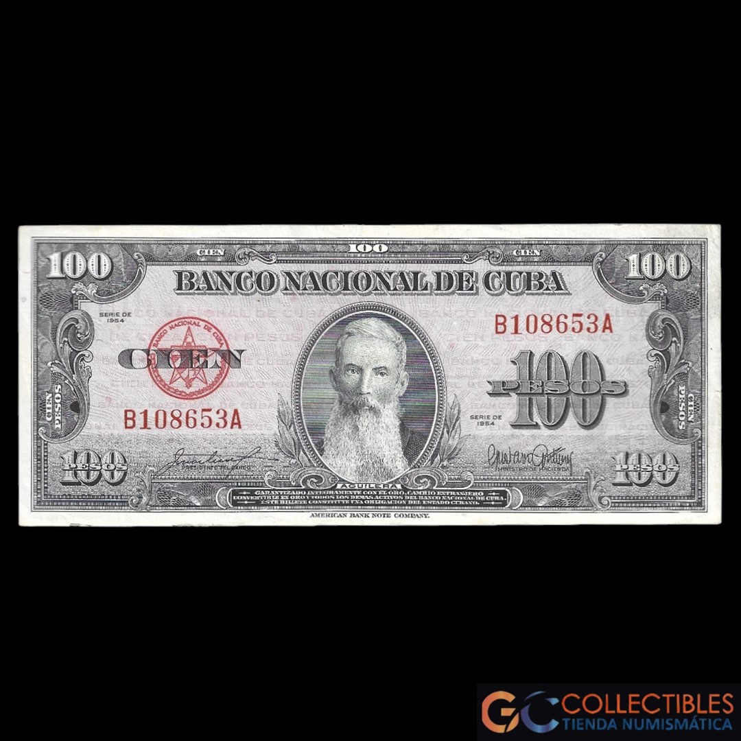 Lote 1090 - Cuba 100 Pesos 1954