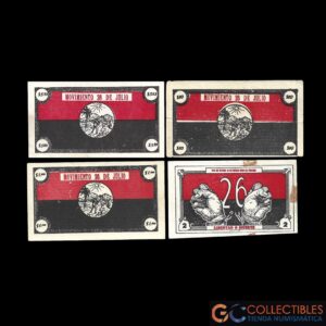 Lote 1093 - Cuba Bono 1953-1959 serie x 4