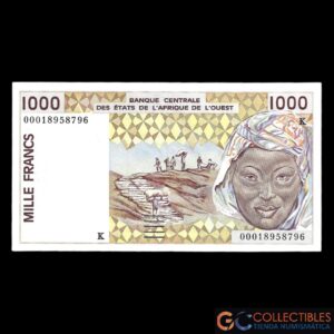 Lote 1097 - Estados de África del Oeste Senegal 1000 Francos 2000