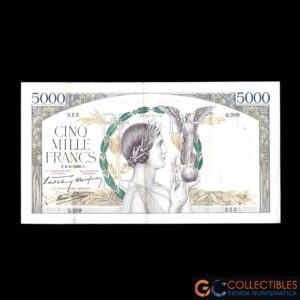 Lote 1108 - Francia 5000 Francos 1939