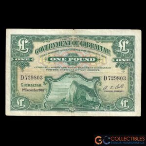 Lote 1112 - Gibraltar 1 Libra 1949