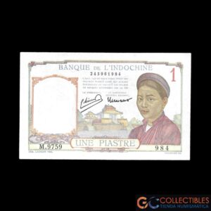 Lote 1123 - Indochina 1 Piastre 1932