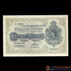 Lote 1128 - Islas Malvinas 1 Libra 1977
