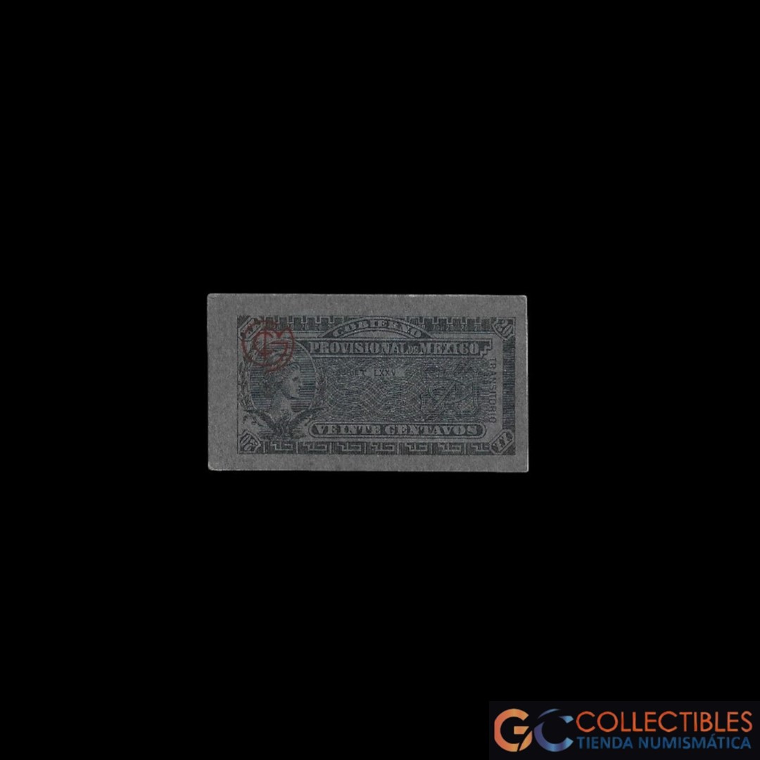 Lote 1134 - México (Gob. Provisional) 20 Centavos 1914