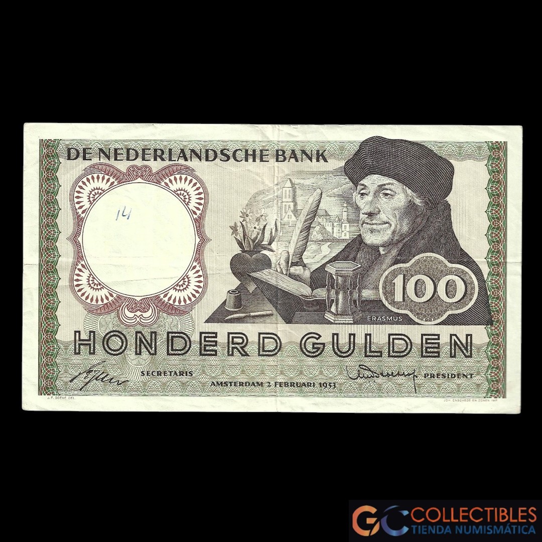Lote 1138 - Países Bajos 100 Gulden 1953