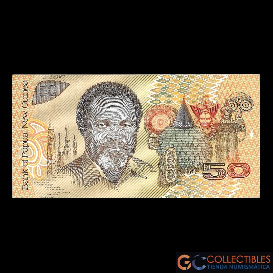 Lote 1140 - Papúa Nueva Guinea 50 Kina 1989