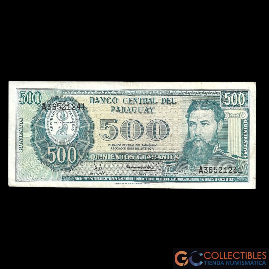 Lote 1142 -Paraguay 500 Guaranies 1982