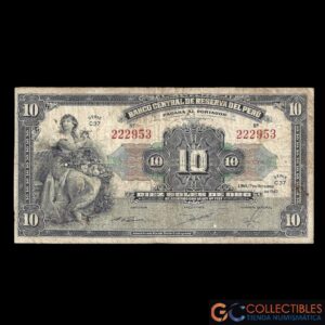 Lote 1143 - Peru 10 Soles 1947