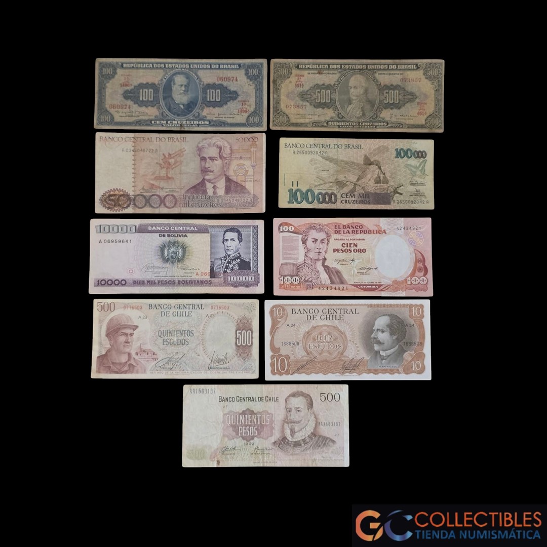 Lote 1155 - Sudamérica lote x 9