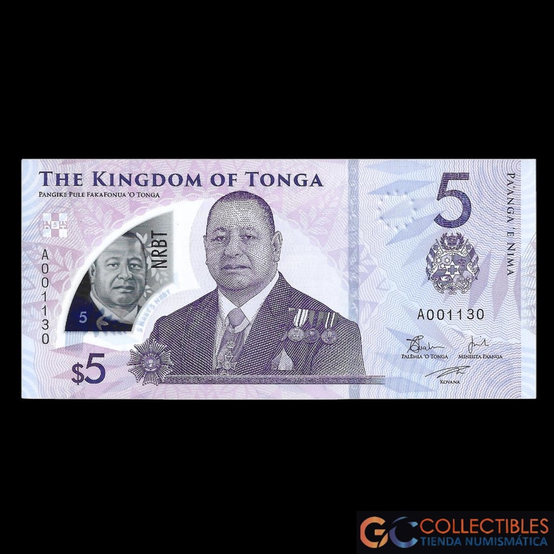 Lote 1159 - Tonga 5 Pa´anga 2023