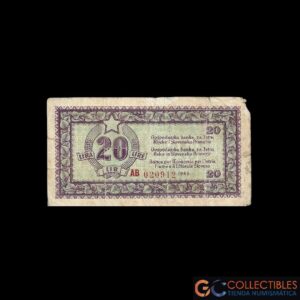 Lote 1163 - Yugoslavia 20 lire 1945
