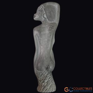 Lote 3027 - Escultura Decorativa Femenina – Estilo Étnico Tribal