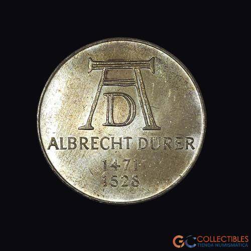 Lote 0010 - Alemania 5 Marcos 1971 - 500º Aniversario - Nacimiento de Alberto Durero