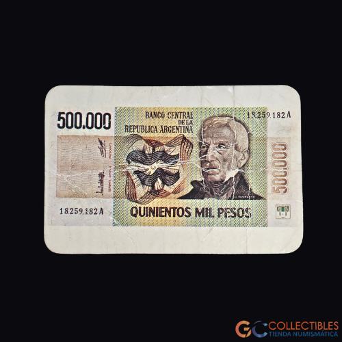 Lote 3004 - Almanaque Publicitario 1982 – Formato Billete 500.000 Pesos