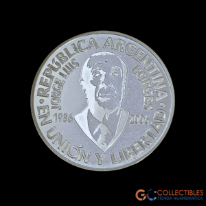 Lote 0026 - Argentina 1 Peso 2006 - Muerte de Jorge Luis Borges