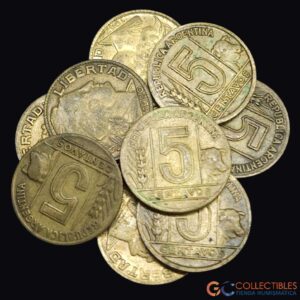 Lote 0047 - Argentina Lote x 9 (5 centavos, 1942–1950)