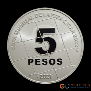 Lote 0044 - Argentina 5 Pesos 2021 - Qatar 2022