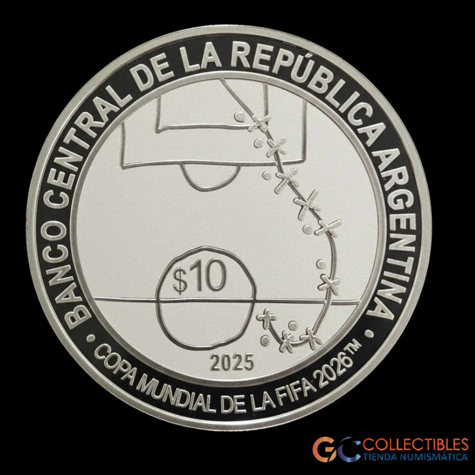 Lote 0031 - Argentina 10 Pesos 2025 - FIFA 2026 - Maradona