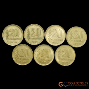 Lote 0021 - Argentina – Lote x 7 (20 Centavos, 1970–1976)