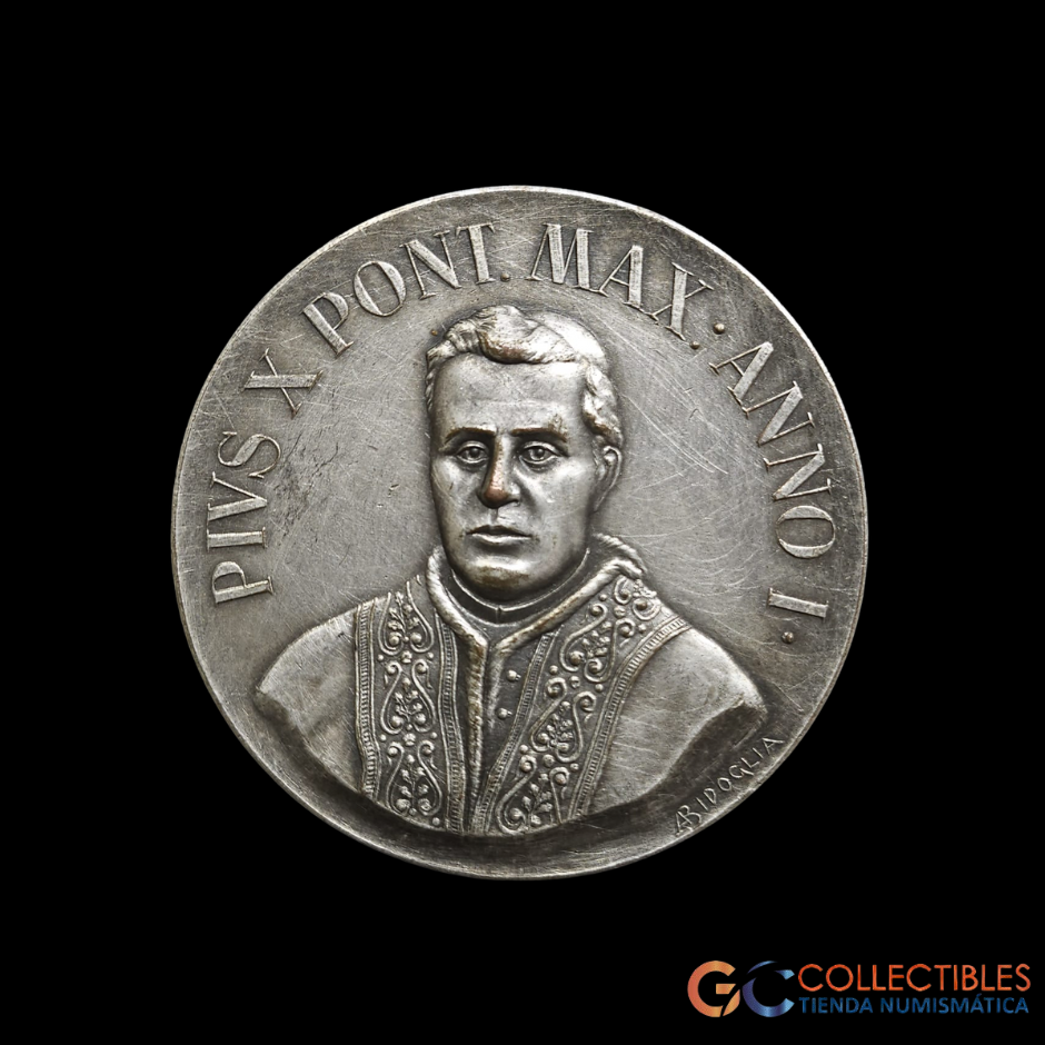 Lote 2075 - Medalla Coronación Papa Pío X, Asociación Católica de Buenos Aires, 1903