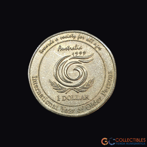 Lote 0048 - Australia 1 Dolar 1999 - Año internacional de las personas mayores