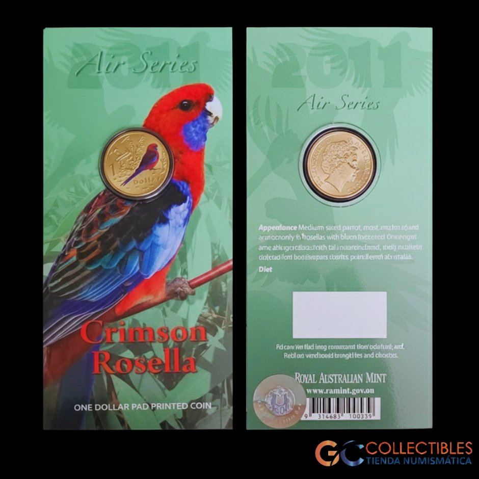 Lote 0050 - Australia Blister “Rosello Carmesí” - 1 Dólar 2011