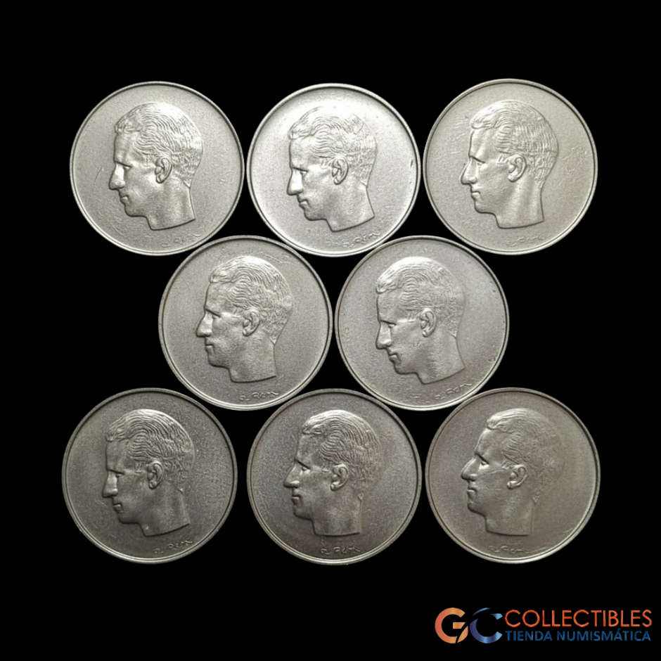 Lote 0054 - Bélgica – Lote x 8 (10 Francos 1969–1976)