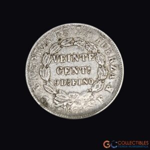 Lote 0078 - Bolivia 20 Centavos 1876