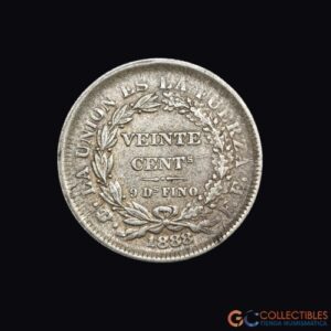 Lote 0081 - Bolivia 20 Centavos 1888