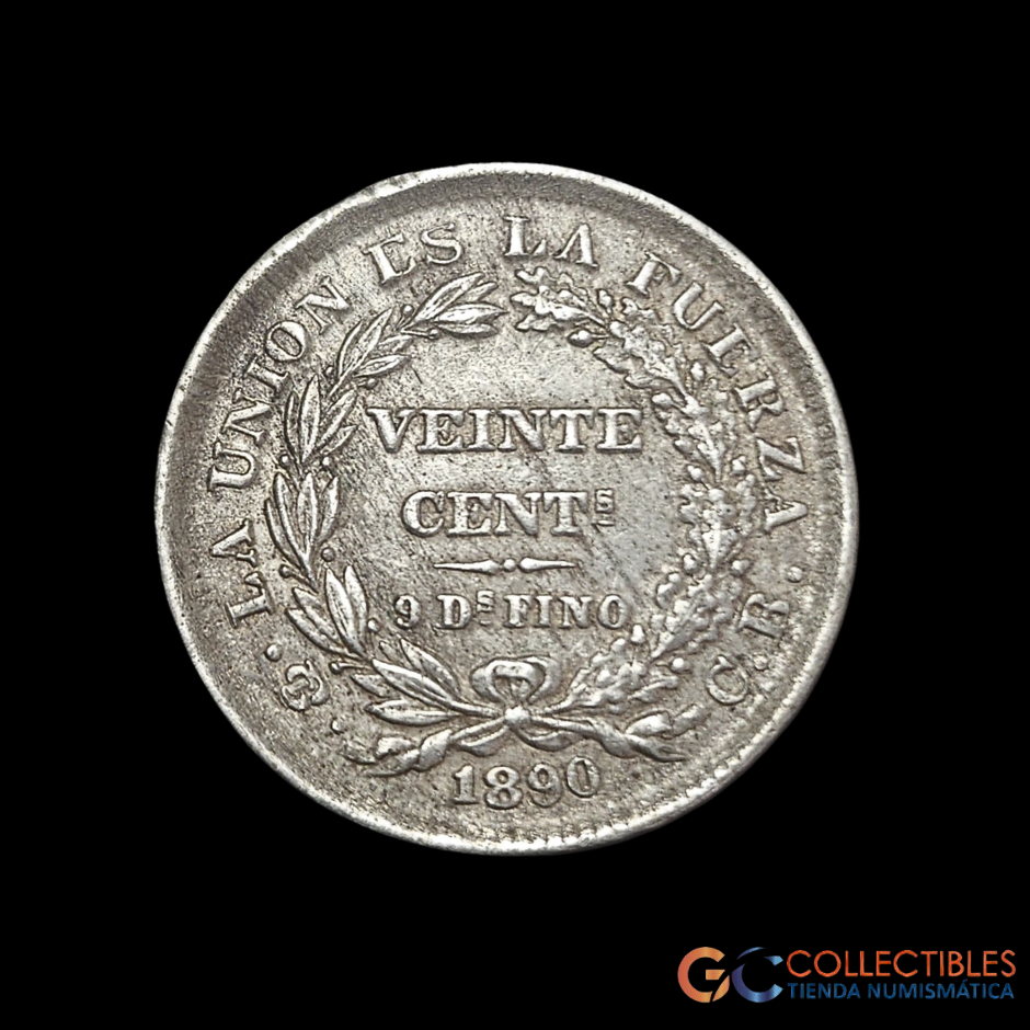 Lote 0082 - Bolivia 20 Centavos 1890