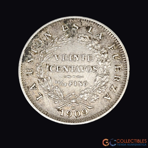 Lote 0083 - Bolivia 20 Centavos 1909