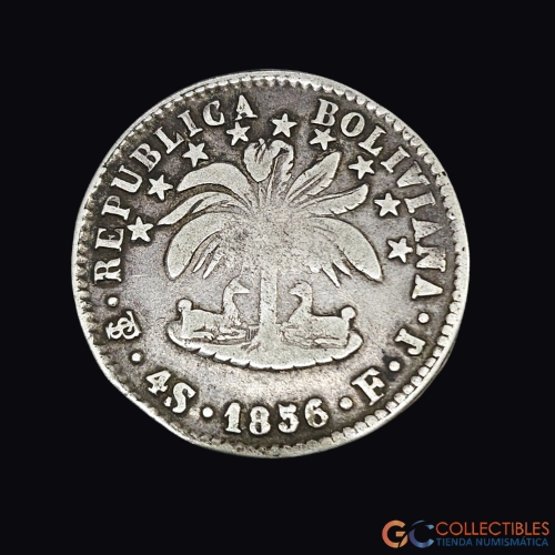 Lote 0086 - Bolivia 4 Sueldos 1856