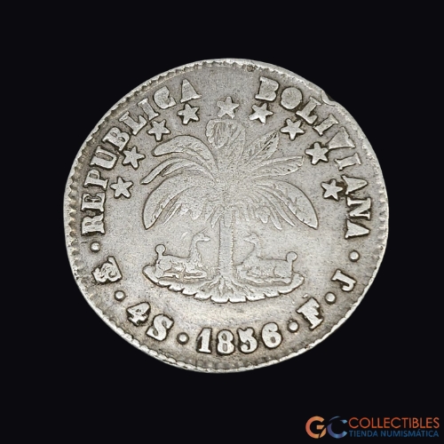 Lote 0085 - Bolivia 4 Sueldos 1856