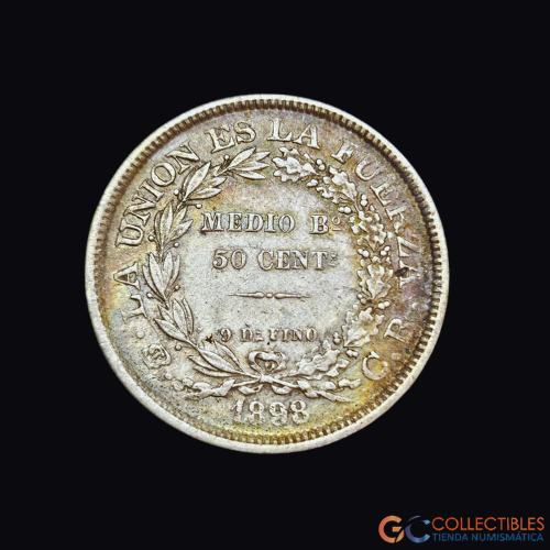 Lote 0091 -  Bolivia 50 Centavos 1898