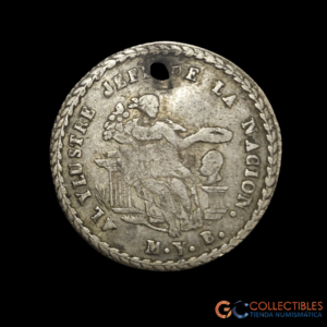 Lote 0096 - Bolivia Medalla Monetaria 1 Sol 1854