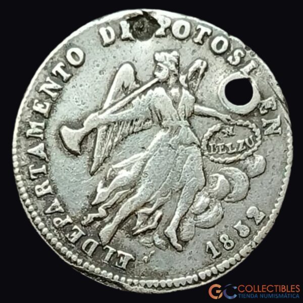 Lote 0100 - Bolivia Medalla Monetaria 1 Sol 1852 (Copy)