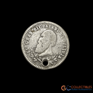 Lote 0102 - Bolivia Medalla Monetaria 1 Sol 1868