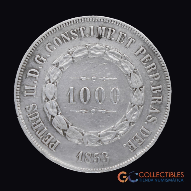 Lote 0106 - Brasil 1000 Reis 1853