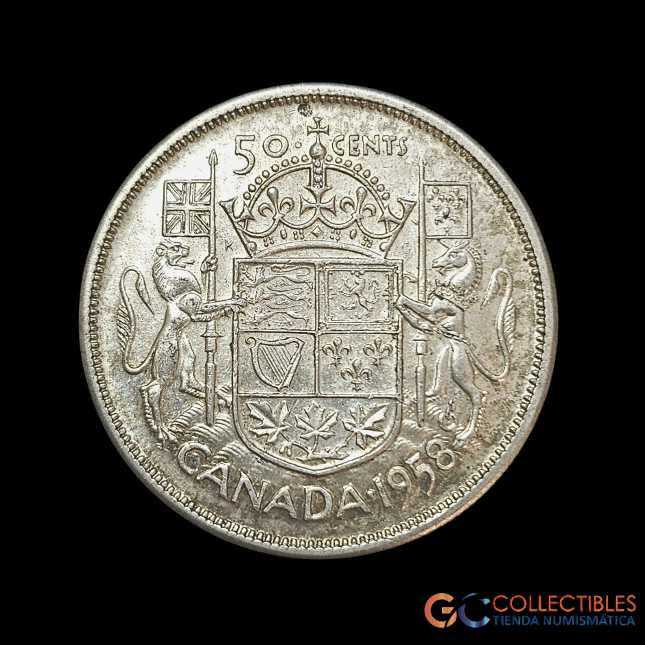 Lote 0114 - Canada 50 Centavos 1958
